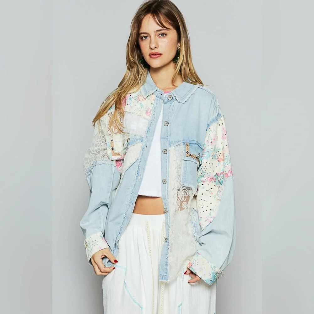 ⚡️ POL “ Canyon Wash “ Denim Jacket | Vintage Blue - Picture 2 of 5
